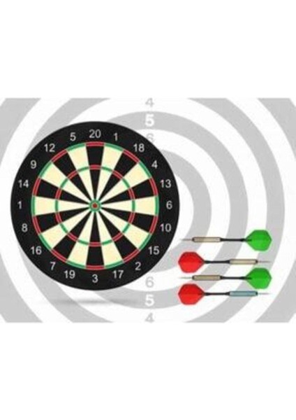 Dart Board Çift Taraflı Dart Seti 28 cm 4 Adet Dart Oku fiyatları