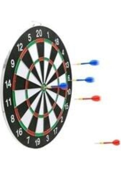 Dart Board Çift Taraflı Dart Seti 28 cm 4 Adet Dart Oku modelleri