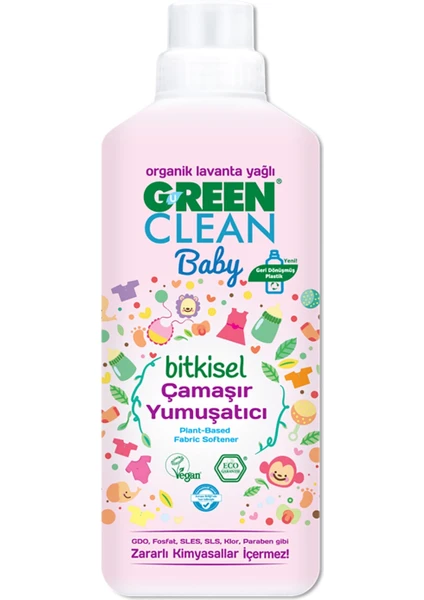 Green Clean Organik Lavanta Yağlı Baby Bitkisel Yumuşatıcı 1000 ml