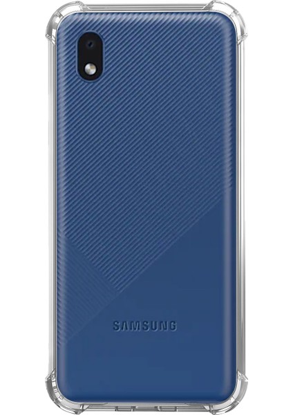 Samsung Galaxy A01 Core Darbe Emici Şeffaf Silikon Kılıf