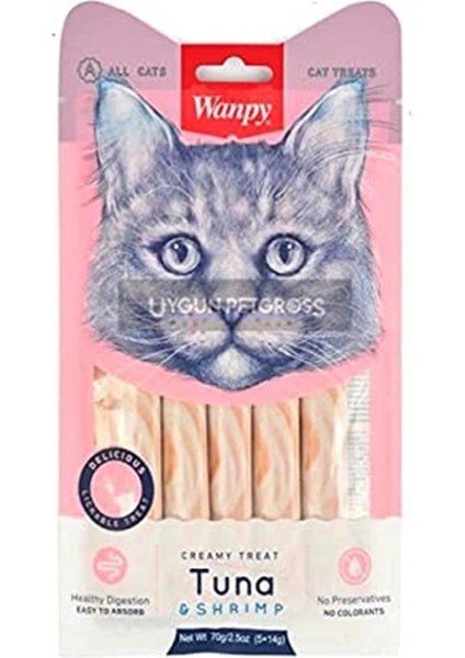 Ton Balığı ve Karidesli Sıvı Kedi Ödülü 5X14 gr