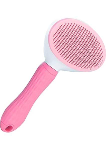 Kedi Fırçası Kedi Tarağı Otomatik Temizlenen Kedi Köpek Fırçası Kedi Köpek Tarağı Evcil Hayvan (Pembe)