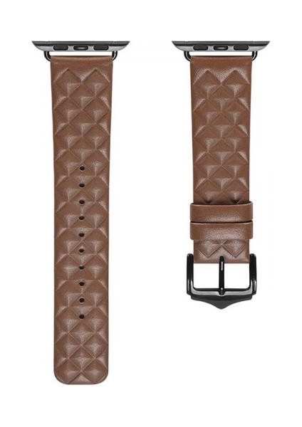 Polham Businessloop Gerçek Deri Apple Watch 42-44-45MM Için Kordon Kayış, Tüm Ciltlere Uyumlu Kayış