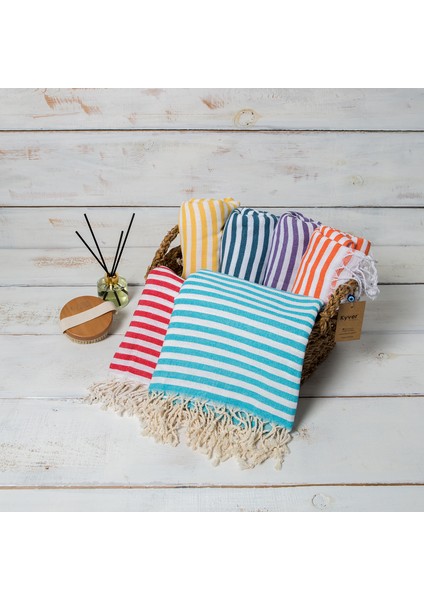 Akasya %100 Pamuk Plaj Havlusu, Hamam Peştamal, Banyo Havlusu, Misafir Havlusu, Havuz Havlusu, Spa Havlusu (90X190 Cm, Gri)