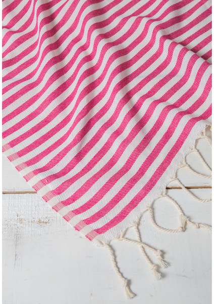 Akasya %100 Pamuk Plaj Havlusu, Hamam Peştamal, Banyo Havlusu, Misafir Havlusu, Havuz Havlusu, Spa Havlusu (90X190 Cm, Pembe)