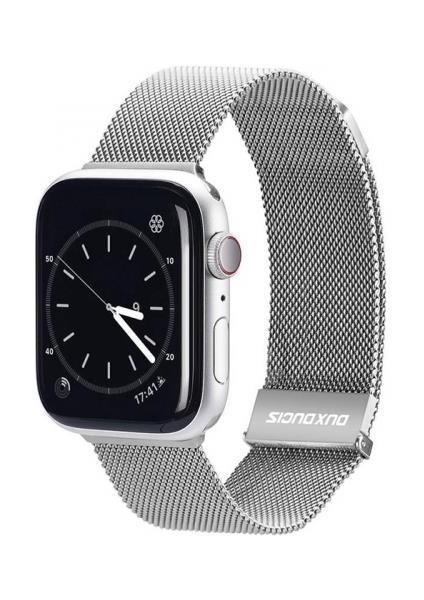 Polham Milano Loop Çelik Ultra Hafif Apple Watch 42-44-45MM Için Kordon Kayış, Paslanmaz Çelik Kayış