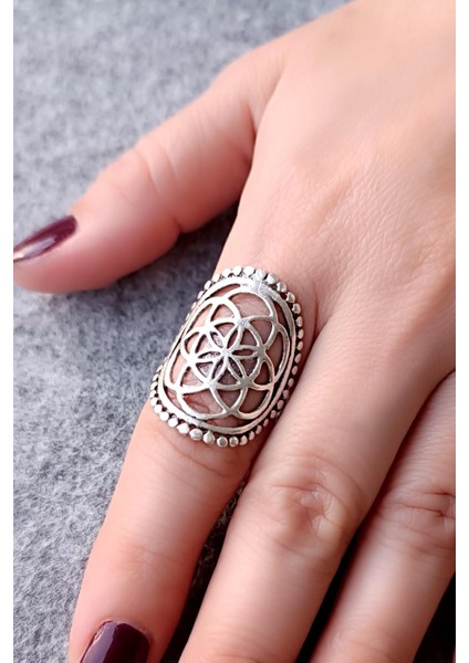 Motif Şekilli Kadın Yüzük Gümüş Kaplama Ayarlanabilir El Yapımı Kadın Yüzük fiyatları