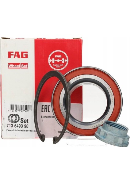 Bmw 1 Serisi E87 Kasa Arka Tekerlek Rulmanı (Aks Bilyası) Fag Marka 33416762317