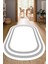 Dijital Baskılı Kaymaz Taban Yıkanabilir Oval Salon Halısı Mutfak Halısı Yolluk NDO-HT-534 1