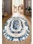 Dijital Baskılı Kaymaz Taban Yıkanabilir Oval Salon Halısı Mutfak Halısı Yolluk NDO-SD-383 1