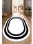 Dijital Baskılı Kaymaz Taban Yıkanabilir Oval Salon Halısı Mutfak Halısı Yolluk NDO-HS-552 1