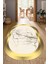 Dijital Baskılı Kaymaz Taban Yıkanabilir Oval Salon Halısı Mutfak Halısı Yolluk NDO-SD-493 1