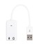 Harici Kablolu 7.1 USB Ses Kartı 3.5mm Mikrofon Çevirici Dönüştürücü Adaptör 2