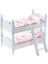 1:12 Ölçekli Dollhouse Minyatür Ahşap Ranza Mobilyaları Yatak Odası Mavisi (Yurt Dışından) 1
