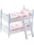 1:12 Ölçekli Dollhouse Minyatür Ahşap Ranza Mobilyaları Yatak Odası Mavisi (Yurt Dışından) 2