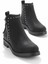 Siyah Nubuk Kadın Bot & Bootie K02578300401 1