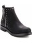 Siyah Nubuk Kadın Bot & Bootie K02578300401 3
