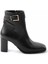 Siyah Kırışık Kadın Bot & Bootie K02189090509 2