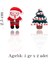 Hohoho Noel Baba ve Yılbaşı Çam İkili Konsept Küpe 4