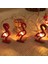 2 Metre Ahşap Flamingo Pilli LED Işık Flamingo Işık Gün Işığı Pilli LED Işık Yılbaşı Ağacı Işığı Noel Işığı Yılbaşı Işıkları 1
