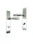 Istanbul Door Handles Kristal Aynalı Nikel Saten Kapı Kolu (Wc Sağ) 1