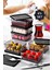 6lı Multi Set Kahvaltılık Ikramlık Saklama Kabı Küçük Boy Siyah 1