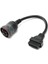 Obd2 Araç Kamyon 9 Pin 16 Pine Çeviren Adaptör Bağlantı Kablosu 2