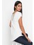 Bodyflırt Geniş Yaka Mini Kol Sırt V Dantelli Beyaz-44 2