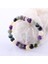Sertifikalı Dumortierit, Varisit, Kalsit, Labradorit, Ametist Doğal Taş 8 mm Bileklik 2