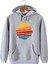 Erkek Gri Önü Güneş Baskılı Kapüşonlu Sweatshirt 22K-5200322-2 2