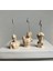 Krem Rengi Laocoon, Ares ve David Heykel Not Tutucu 3'lü Set 1