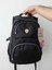 2226 Siyah Su Geçirmez Kumaş Günlük Okul Sırt Çantası 4
