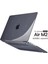 MacBook Air M2 13.6” 2022 A2681 Simli Parlak Şeffaf Kılıf Kapak 13.6" Uyumlu 360° Koruma 5