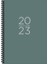 KESKİN COLOR 2023 AJANDA 17x24 GÜNLÜK SPİRALLİ YEŞİL 830502 1