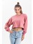 Gül Kurusu Oversize Crop Sweatshirt 1