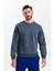 Antrasit Melanj Parçalı Sweatshirt 3