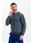Antrasit Melanj Parçalı Sweatshirt 1
