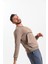 Kahverengi Kanguru Cepli Basic Sweatshirt 3
