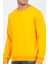 Sarı Kapüşonsuz Bisiklet Yaka Basic Sweatshirt 2