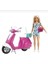 Barbie Pembe Bebek Scooter Playset GBK85 PRA-2604247-9967 3