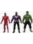 5'li Avengers Yenilmezler Süper Kahraman Aksesuarlı Işıklı Figürler 2
