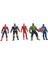 Avengers 5'li Karakterler Spiderman, Thanos, Ironman, Hulk, Kaptan America Işıksız 12CM 1