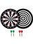 Dart Board Çift Taraflı Dart Seti 28 cm 4 Adet Dart Oku 1