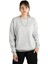 Kadın Gri Oversize Üç Iplik Şardonlu Bisiklet Yaka Sweatshirt 22K-5200177-5 1