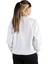 Kadın Beyaz Oversize Üç Iplik Şardonlu Bisiklet Yaka Sweatshirt 22K-5200177-5 4