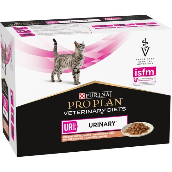 Purina Pro Plan Veterinary Diets Cat Ur Urinary Salmon | Wet (Sachet) 10 x 85 G