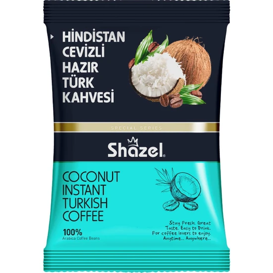 Shazel Hindistan Cevizli Hazır Türk Kahvesi 100 gr