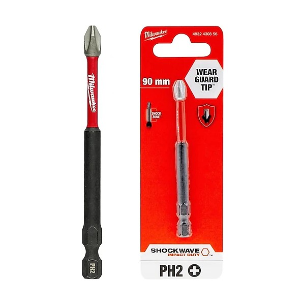 Milwaukee Ph2 Yıldız Bits Uç 90 mm Cobalt Çelik Vida Sıkma Ucu
