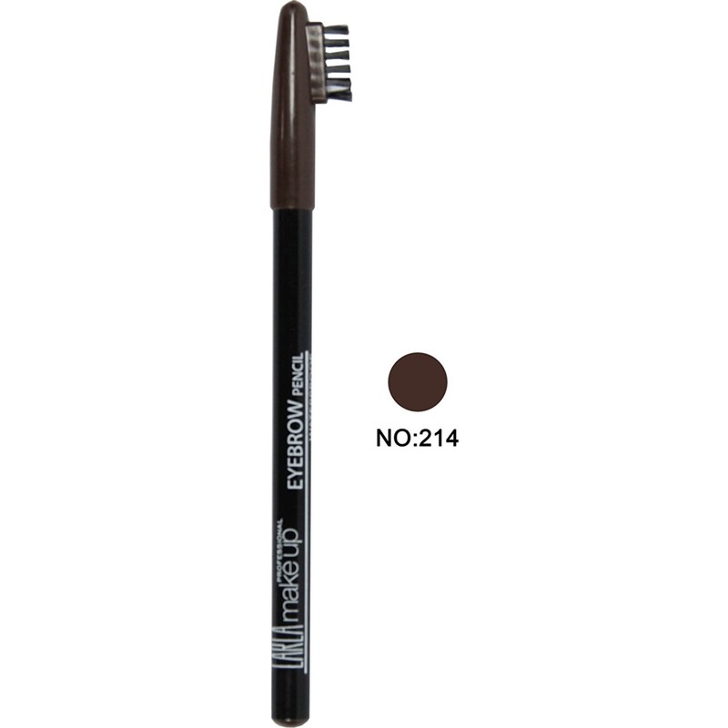 Carla Özel Fırça Kapaklı Kaş Kalemi (Dark Brown) - Eyebrow Pencil No: 214