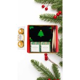17 Gift Box Yeni Yıl Hediye Kutusu Yılbaşı Çam Ağacı Desenli Çorabı Yılbaşı Çikolatası